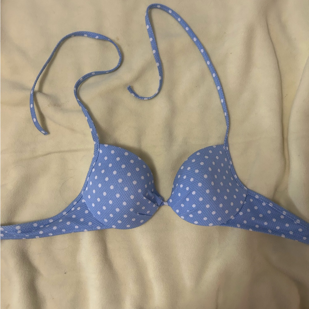 Target Blue Polkadot Bikini Top